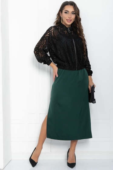 Бомбер Кружева (черный) Б11870