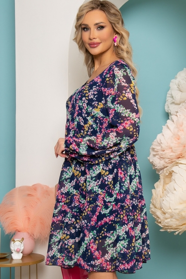 Платье "Милее всех" (мультиколор) П3557