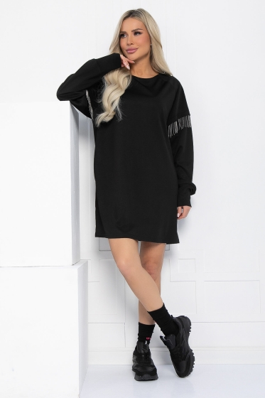 Платье Стелла (черное) П12704-5