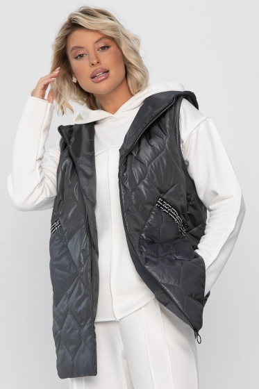 Жилет утепленный Дана Мур (графит) Б14310-18М