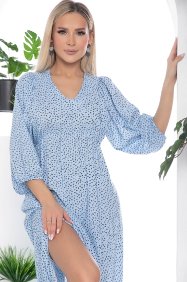 Платье Неповторимая (голубое) П10241