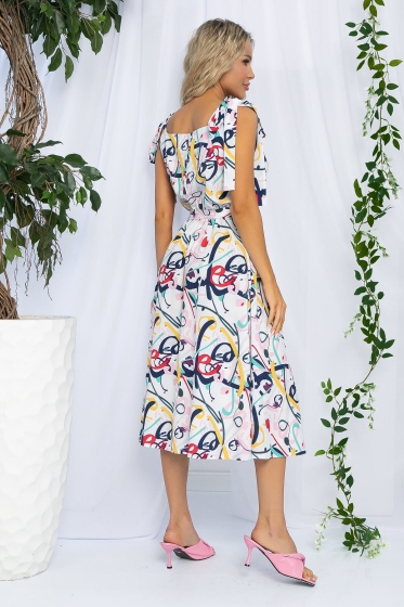 Платье Улыбка (белое) П12915-19М