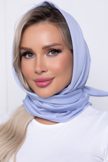 Косынка с отворотом (голубая) КО16