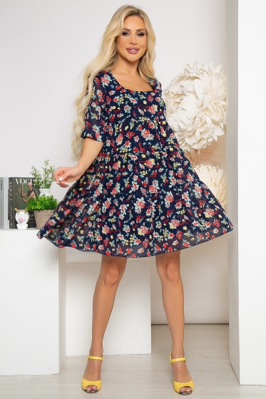 Платье "Милее всех" (цветочный рай) П3802