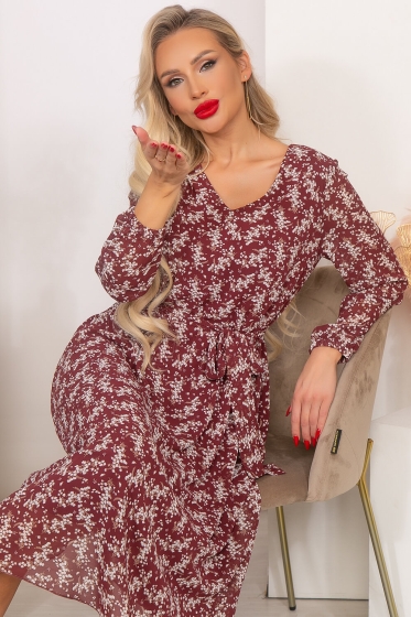 Платье "Волшебная история" (цветочный принт) П4657