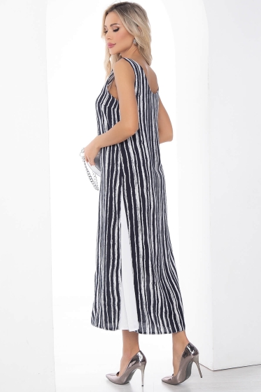 Сарафан Новый сезон сине-белый П10094