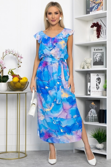 Платье Хелена (синее) П13926-4М