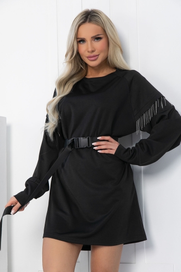 Платье Стелла (черное) П12704-5
