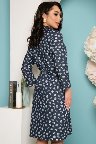 Платье "Сафари" (якоря) П3613