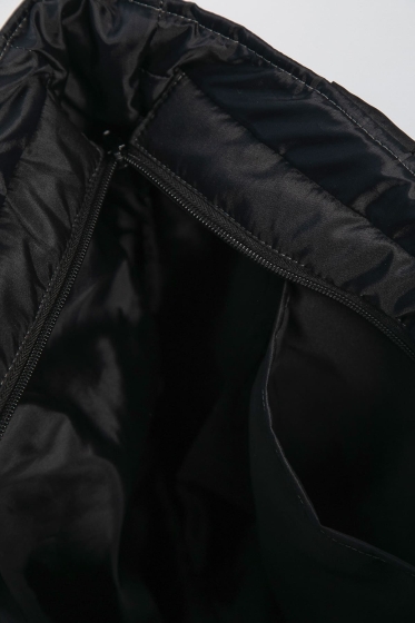 Сумка-шопер стеганая (черная) СШ07-46