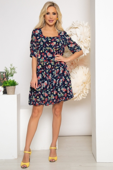 Платье "Милее всех" (цветочный рай) П3802