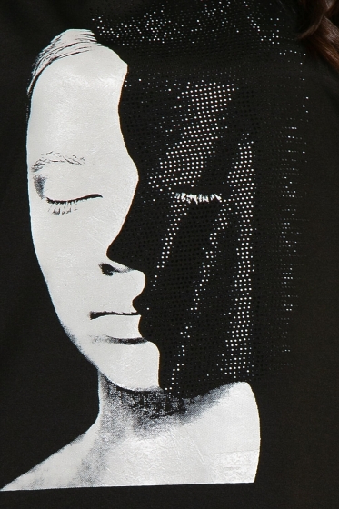 Платье-туника "Сильвана" (блэк) П4345