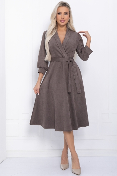 Платье Калимба (коричневое) П12284-12